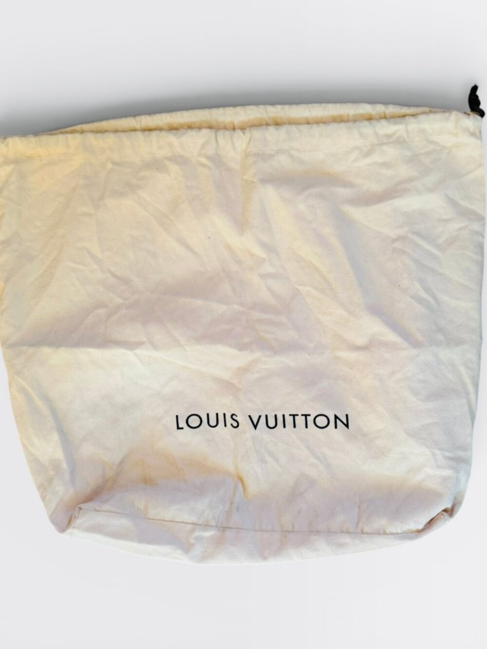 Authentic Louis Vuitton Large Dust Bag Drawstring Storage Cover Canvas 22x20 Tra